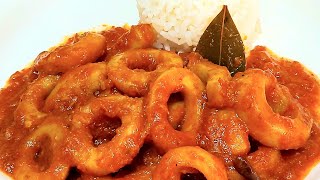 🦑🥘 CALAMARES POTA EN SALSA AMERICANA 🇱🇷 PARA MOJAR PAN 🥖 BEATRIZ COCINA [upl. by Coke274]