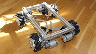 Mecanum wheel robot base  track stability test [upl. by Derdle]