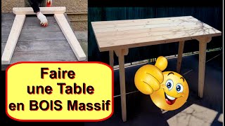 Faire une Table en Bois Massif à Usage Multiple  Meuble à faire soimême [upl. by Eneiluj448]