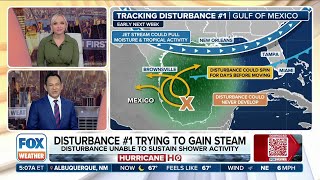 Trio Of Tropical Disturbances Keeping Forecasters Busy [upl. by Jonah]