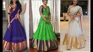 Brocade Lehenga Designs 2019Banarasi Lehenga Designs 2019 Half Saree Designs [upl. by Murial104]