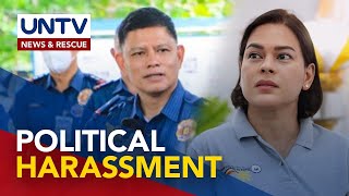 VP Sara Duterte says pull out of police security detail a ‘political harassment’ [upl. by Nnaik818]