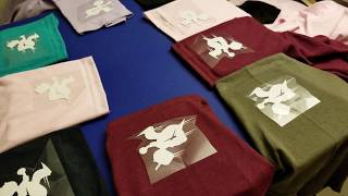 Pressing 9 TShirt Sleeves At One Time  Pressing HTV On Multiple Sleeves [upl. by Rolland]