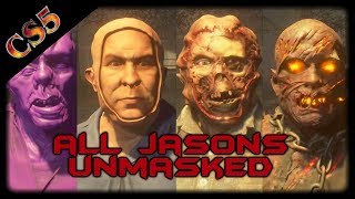 ALL JASONS UNMASKED in Friday the 13th the game [upl. by Elise]