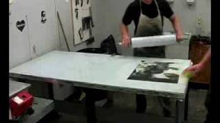 Lithography process explained in conjunction with Chuck Close Prints exhibition at the Frist Center [upl. by Nibas406]