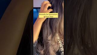 Graying Hair at young age Here is solution hairgrowthoilresults diyoil prematuregrayhair [upl. by Tibold509]