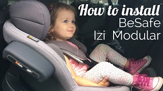 Installing the BeSafe Izi Modular Capsule and Car Seat in a Mini Clubman [upl. by Atok952]