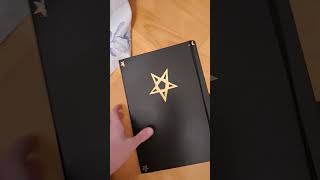 Making a pentagram sticker out of glitter sticker paper for my notebook [upl. by Enitsirc552]