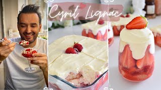 TIRAMISU aux Fraises de CYRIL LIGNAC en 10 Min  4 Ingrédients 🍓 DÉLICIEUX  Recette Facile [upl. by Tolley649]