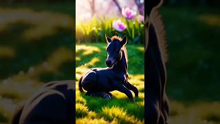 Friesian horse Life Cycle  3D animation funny [upl. by Abbotson553]