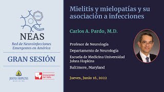 NEAS Grand Rounds Septiembre 2022 Mielitis y mielopatias by CA Pardo [upl. by Dorion]