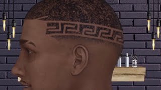 Barber Chop Tutorial On How To Do Skin Fade And Versace Pattern [upl. by Ahsienauq91]