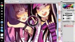 Tsumiki and Mioda speedpaint [upl. by Islean687]