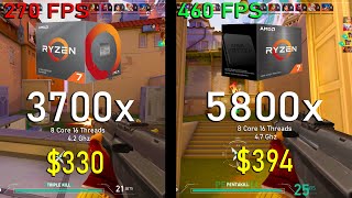 VALORANT  Ryzen 3700x vs 5800x  RTX 3060 Ti Benchmark  2022 [upl. by Thatch]