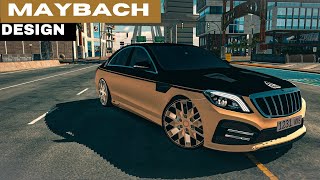 EASY WAY TO DESIGN A MAYBACH  Car Parking multiplayer [upl. by Adnoyek817]