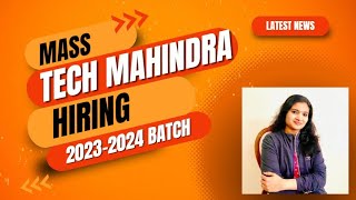 Tech Mahindra Bulk Hiring PAN India hiring for freshers [upl. by Brownley]