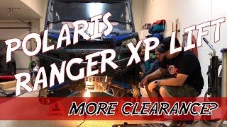 Polaris Ranger Lift  Real Clearance Difference with 2 inch Bracket lift [upl. by Ellehctim]