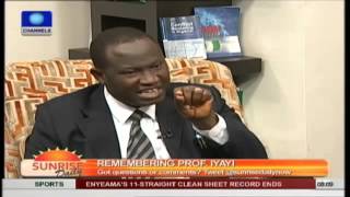 Legal Practioner Describes Late Prof Iyayi As A First Class Brain Pt1 [upl. by Elberfeld304]