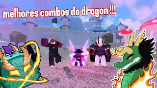 Testei os melhores combos de DRAGON do blox fruits [upl. by Ailime]