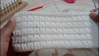 Punto fantasía a crochet para mantas y cobijas de bebe [upl. by Eelreveb]