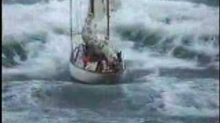 Stormy weather  sailboat in distress at sea [upl. by Allsun837]