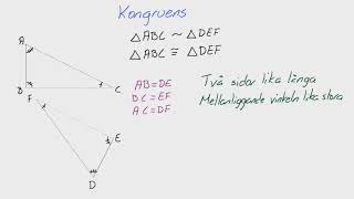 Matte 2  Adam  Geometri  Kongruens [upl. by Yrrap]