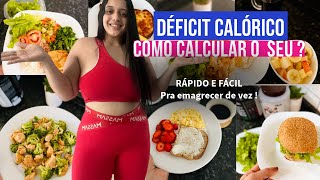 COMO CALCULAR O DÉFICIT CALÓRICO para EMAGRECER [upl. by Katinka905]