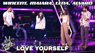 Justin Bieber  Love Yourself Lena Alvaro Wincent amp Maiara  The Voice Kids 2022 [upl. by Samohtnhoj]