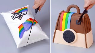 Amazing 3D Fondant Cake Decoration Recipes  How To Make Chocolate Cake Decorating Tutorial [upl. by Attah189]