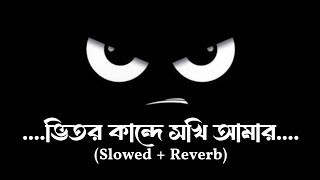 ভিতর কান্দে সখি আমার । Vitor Kandhe Sokhi Amar । Slowed  Reverb I Bangla Sad Song I [upl. by Valerye]