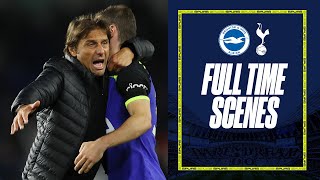 Antonio Conte and Spurs players EMOTIONAL full time scenes at Brighton [upl. by Lux708]