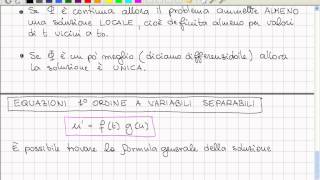 Analisi II  Lezione 42  Equazioni differenziali problema di Cauchy [upl. by Oberon]