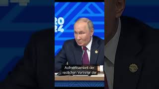 WAS IST GERECHTIGKEIT IM BEREICH DER ENTWICKLUNG  Putin BRICS 2024 Kasan russland [upl. by Ahsotal]