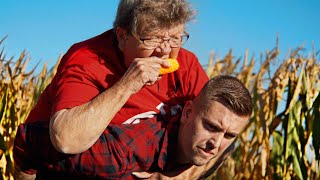 GRANDMA AT PUMPKIN PATCH [upl. by Ilrac]