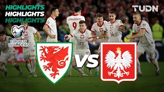 HIGHLIGHTS  Gales 45 Polonia  UEFA Qualifiers 2024  TUDN [upl. by Matthieu]