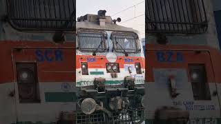 BZAs Tricolour Livery WAP7  Kondaveedu Express [upl. by Lodmilla]