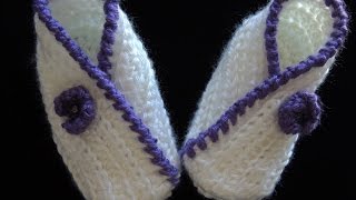 Crochet  Zapatito de bebe  2 Parte 1 de 3 [upl. by Oria]