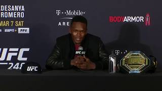 UFC 248 Israel Adesanya Postfight Press Conference [upl. by Attenor698]