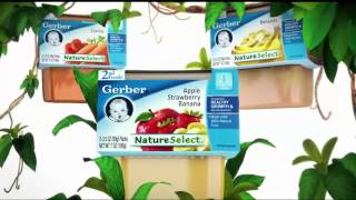 TV Commercial  Gerber  Baby Food  For Nature Selects  Nourishing Generation Healthy [upl. by Nykal669]