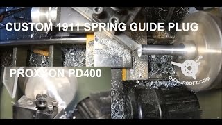 Proxxon PD400  Custom 1911 spring guide plug  Oioiairsoft [upl. by Nahtaj461]