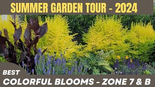 Garden Beds Makeover  Summer Garden Tour 2024  Zone 7 amp 8  All Season Garden Design Ideas [upl. by Eliott]