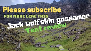 Jack Wolfskin Gossamer tent review Solo Wild camping The Quiraing Skye Trail Highlands Scotland [upl. by Herbst403]