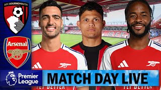 Sterling amp Merino Start  Bournemouth Vs Arsenal  Match Day Live [upl. by Ileak]