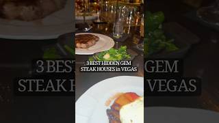 3 Top STEAK HOUSES in VEGAS vegas steakhouse shortsfood travelfood foodcritic [upl. by Anale]