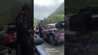 🇭🇷 RALLY1 cars before stage  rally rallycroatia worldrallychampionship croatia rallydriver [upl. by Toffey]