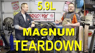 59L Dodge Magnum Engine Teardown Part 1 [upl. by Valerle509]