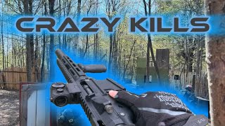 Crazy Airsoft Kills Custom Polarstar Jack Gameplay Montage [upl. by Matthia]