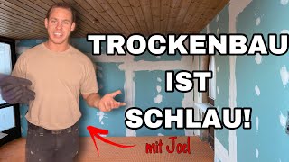 TROCKENBAUWAND aus RIGIPS stellen  Aus ALT mach NEU Episode 27 [upl. by Hawley]