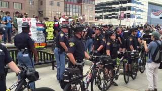 Bike Cops Deal With Protesters [upl. by Naras]