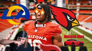 Los Angeles Rams vs Arizona Cardinals  2024 Week 2 Game Highlights Reaction [upl. by Aysab]